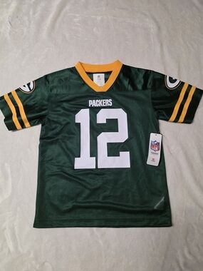 NFL Green & Gold Packers #12 Kids Jersey